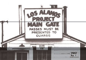 Los Alamos, glavna kapija za ulaz u istraživački centar i bazu