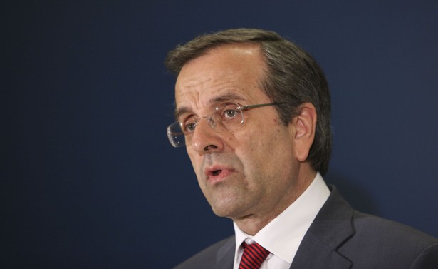 Premier Grecji Antonis Samaras.