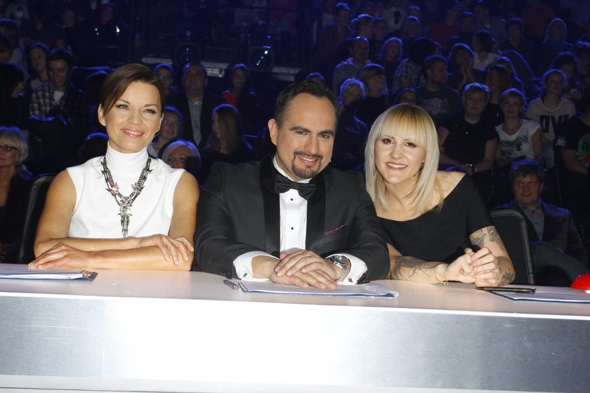 Małgorzata Foremniak, Agustin Egurrola i Agnieszka Chylińska w Mam talent