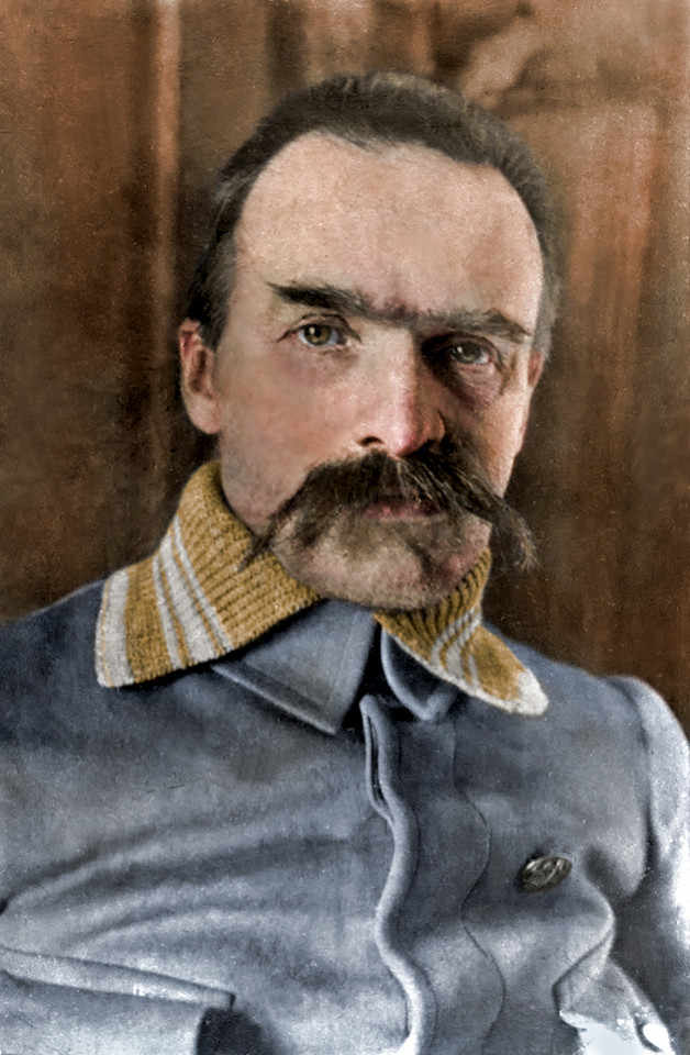 Józef Piłsudski (1915). Koloryzacja M. Kaczmarek