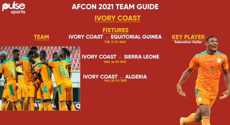 Ivory coast Afcon team guide