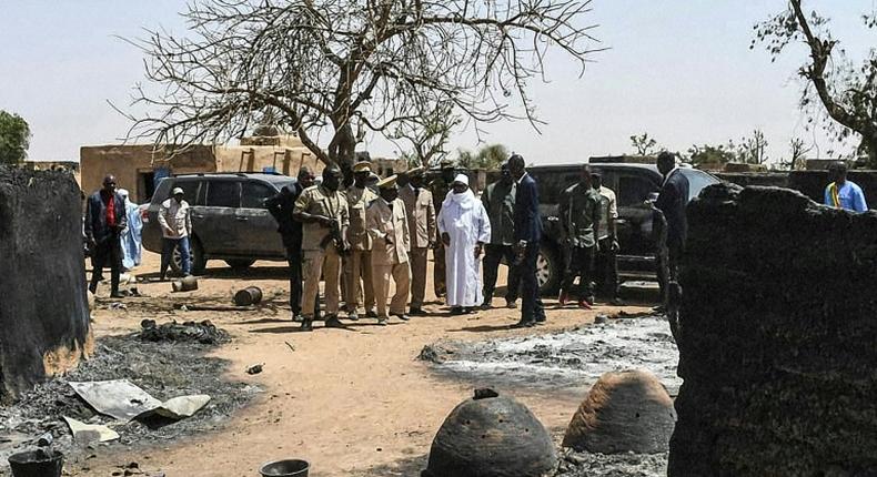 We need security here... Justice will be done, President Ibrahim Boubacar Keita, shown in this government handout picture, said during a visit to the village where the massacre took place