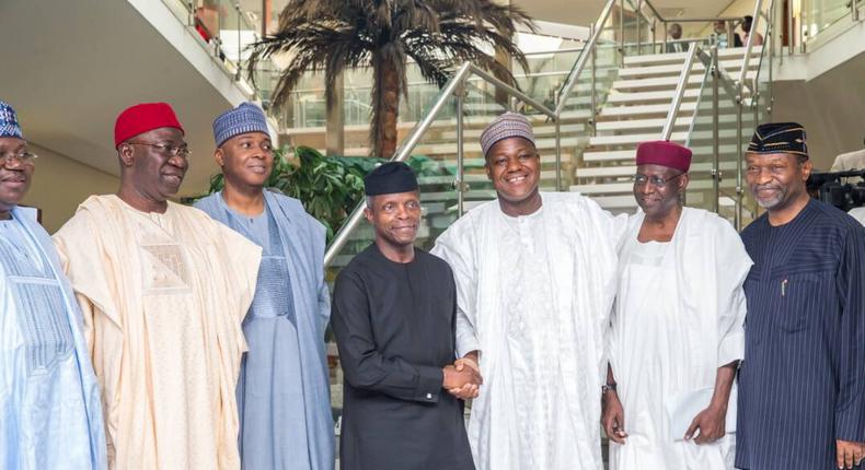 Acting President with the leadership of the National Assembly