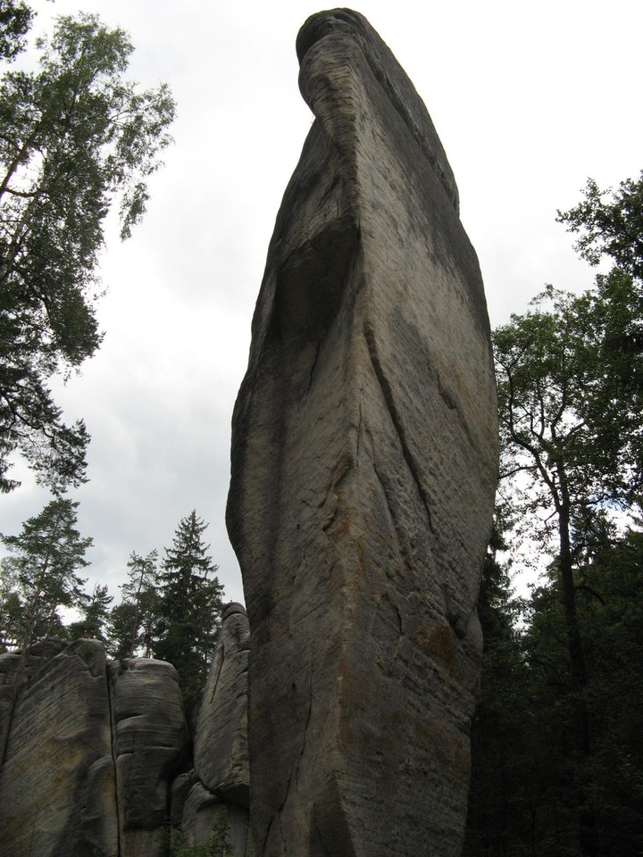 Weronika - Kolejny cud natury, skała ze Skalnego Miasteczka w Czechach, sierpień 2007