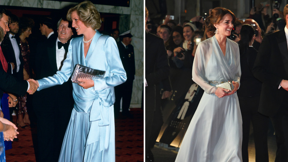 Diana w 1984 r. i Kate w 2015 r. 