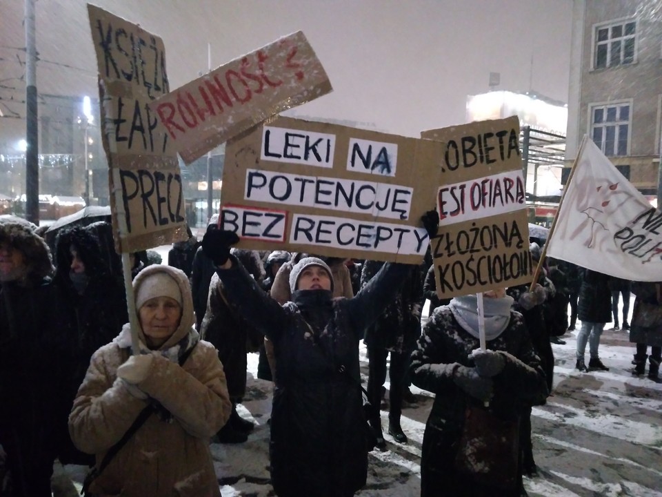 Czarny prostest Katowice 17 stycznia 2018 Fot. Pawe+é Pawlik (8)