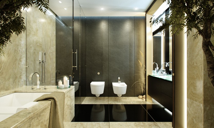 Złota 44, aranżacje apartamentów- wizualizacja -  Art Deco - Crystal Splendor (1)