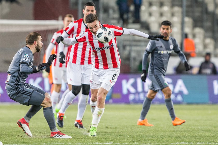 Pilka nozna. Ekstraklasa. Cracovia Krakow - Zaglebie Lubin. 07.04.2018