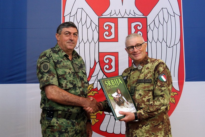 Ljubiša Diković i komandant Kfora danas u Nišu