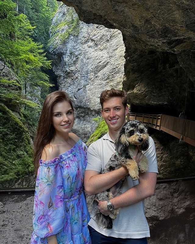 David Schumacher s manželkou Vivien. 