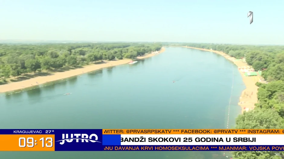 Bandži skok reporterka Prve