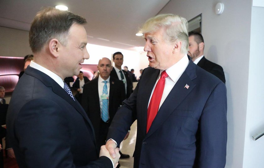 Prezydent Andrzej Duda spotkał się z prezydentem Donaldem Trumpem na szczycie w Davos