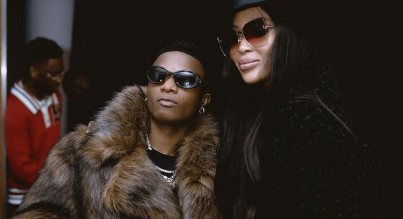 Wizkid and Naomi Campbell (PUNCH)