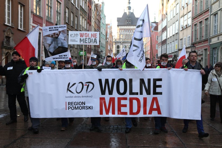 Tak KOD protestował w Warszawie