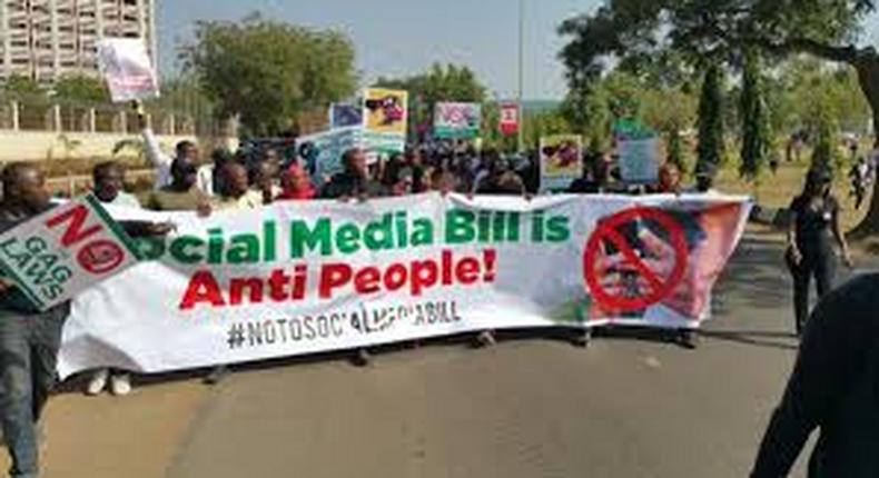 Nigerians rally against Social media bill (AITonline)