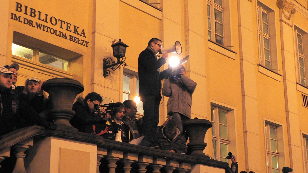 Manifestacja przeciw ACTA w Bydgoszczy, fot. Mario/ Daj znać