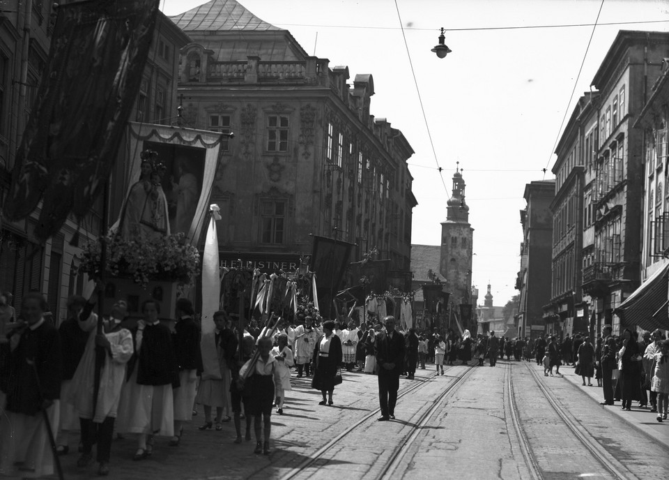 Procesja Bożego Ciała w Krakowie, 1930 r.
