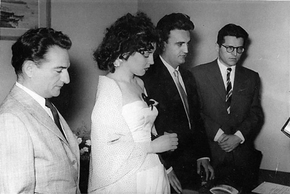 Oskar Davičo, Leposava Milanin, Antonije Isaković i Dobrica Ćosić