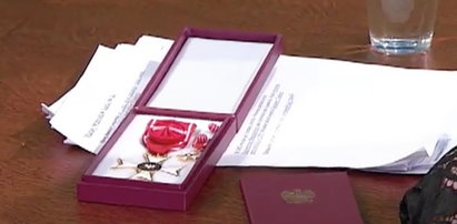 Oddał order od prezydenta Kaczyńskiego