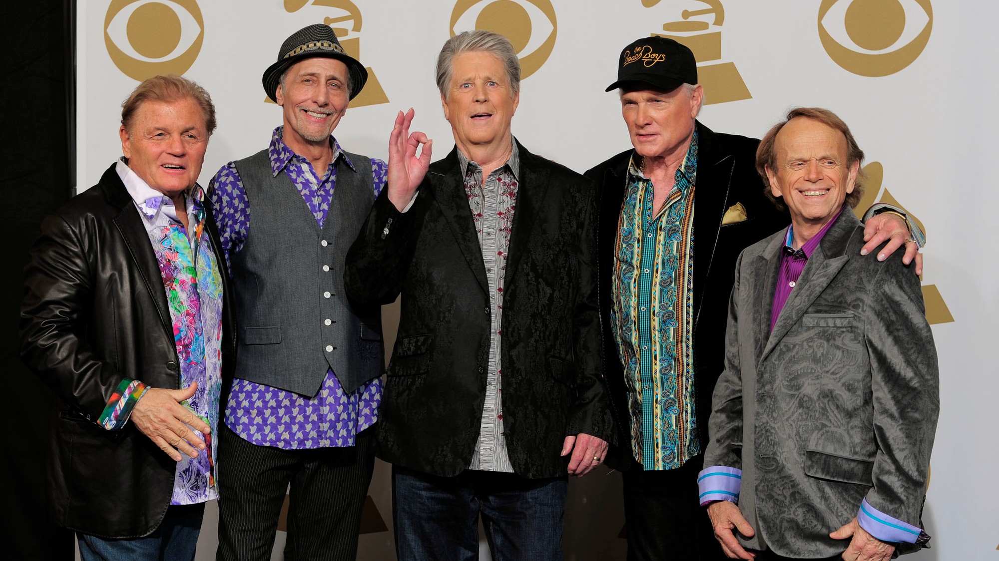 The Beach Boys, zľava Bruce Johnston, David Marks, Brian Wilson, Mike Love a Al Jardine.