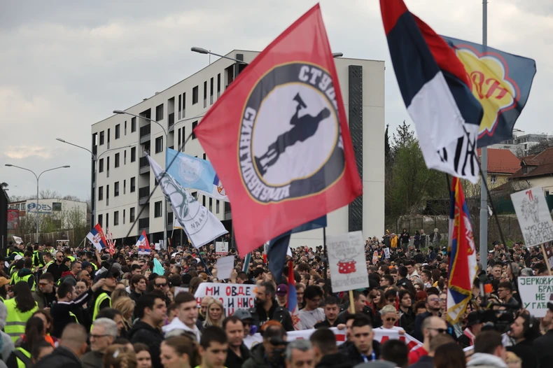 Protest ispred Informera