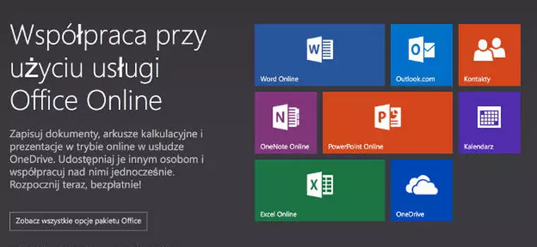 Office Online ze wsparciem dla dokumentów z Dropboksa