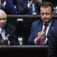 Prezes PiS Jarosław Kaczyński i minister obrony Mariusz Błaszczak w Sejmie