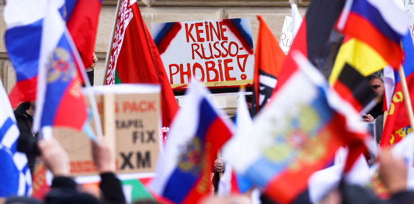 Prorosyjska demonstracja w Berlinie. "Jestem oburzony"