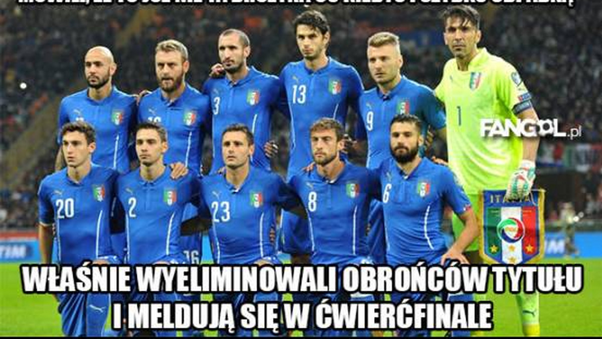 Reprezentacja Włoch pokonała Hiszpanię w meczu 1/8 finału Mistrzostw Europy 2016 we Francji 2:0. Ten dzień należał do Włochów, którzy awansowali do ćwierćfinału Euro 2016.