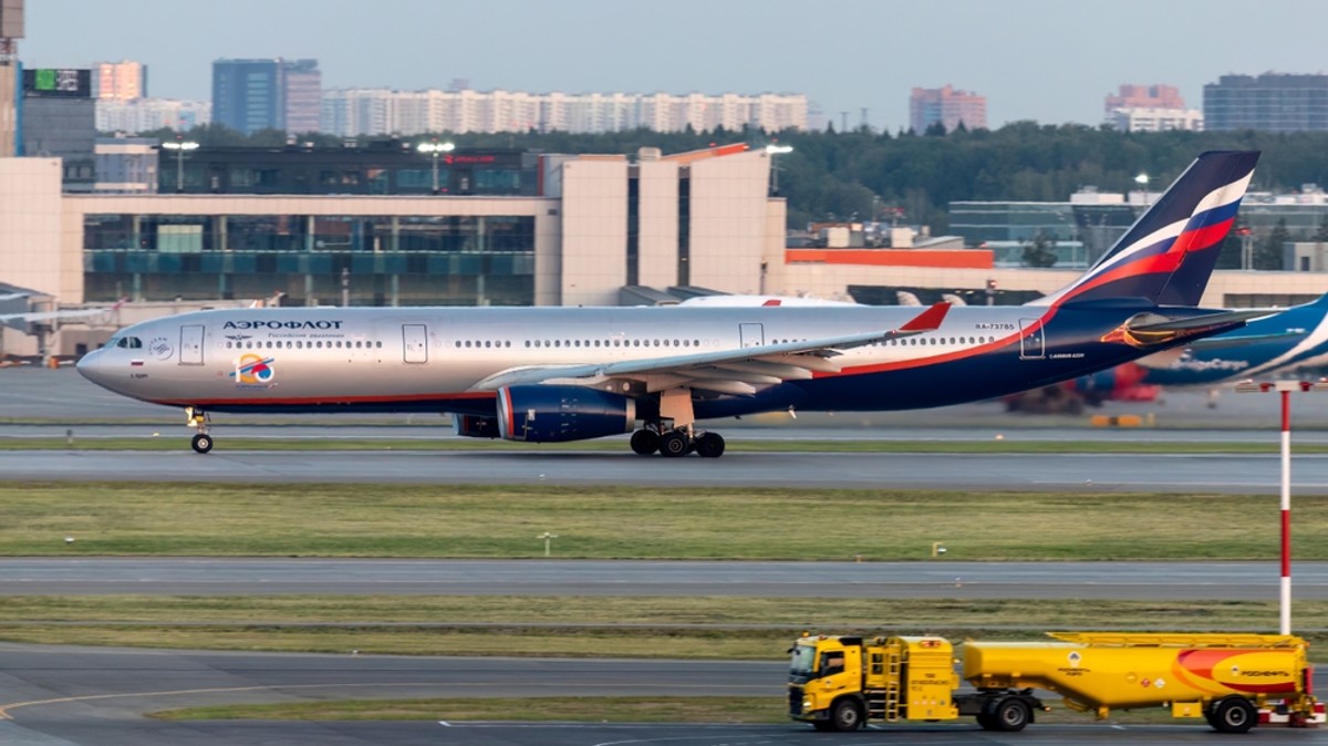 Airbus A330, który obsługuje loty z Bangkoku do Krasnojarska