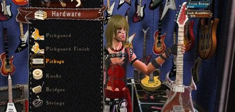 Screen z gry "Guitar Hero: World Tour"