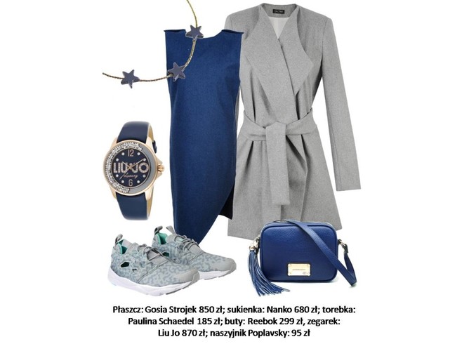Najmodniejszy duet kolorów: STYLIZACJE z granatem i szarością