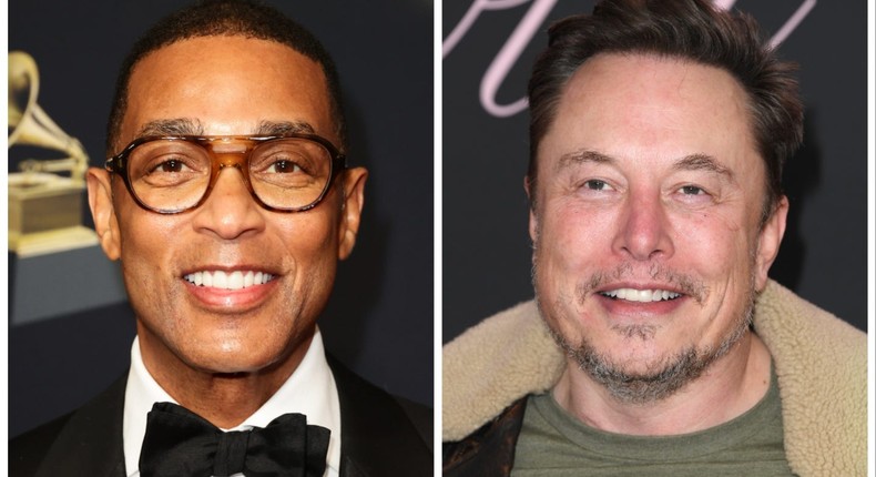 Don Lemon and Elon MuskMomodu Mansaray/WireImage // Steve Granitz/Getty Images