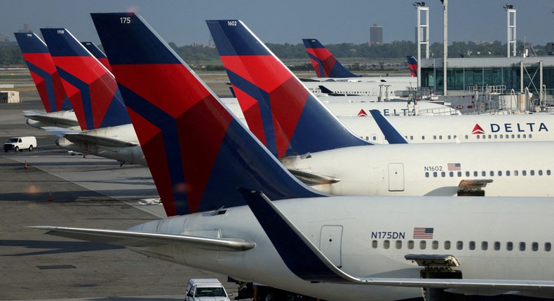 Delta Air Lines planes.Andrew Kelly/ Reuters