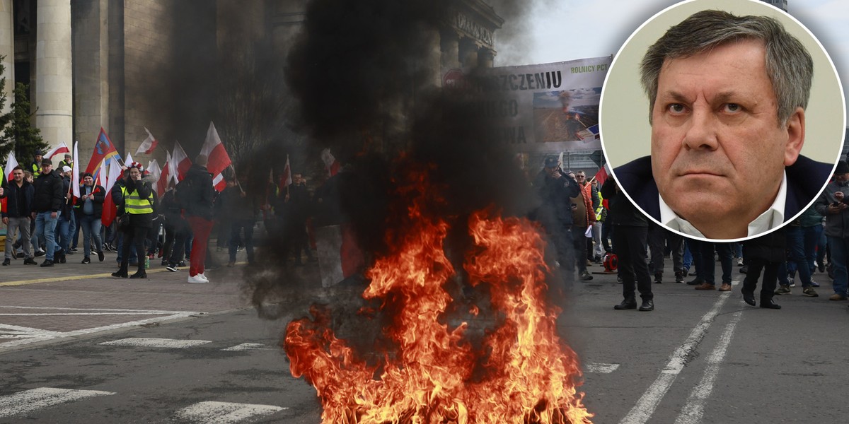 Gorąco na proteście rolników. Jest apel Piechocińskiego. 