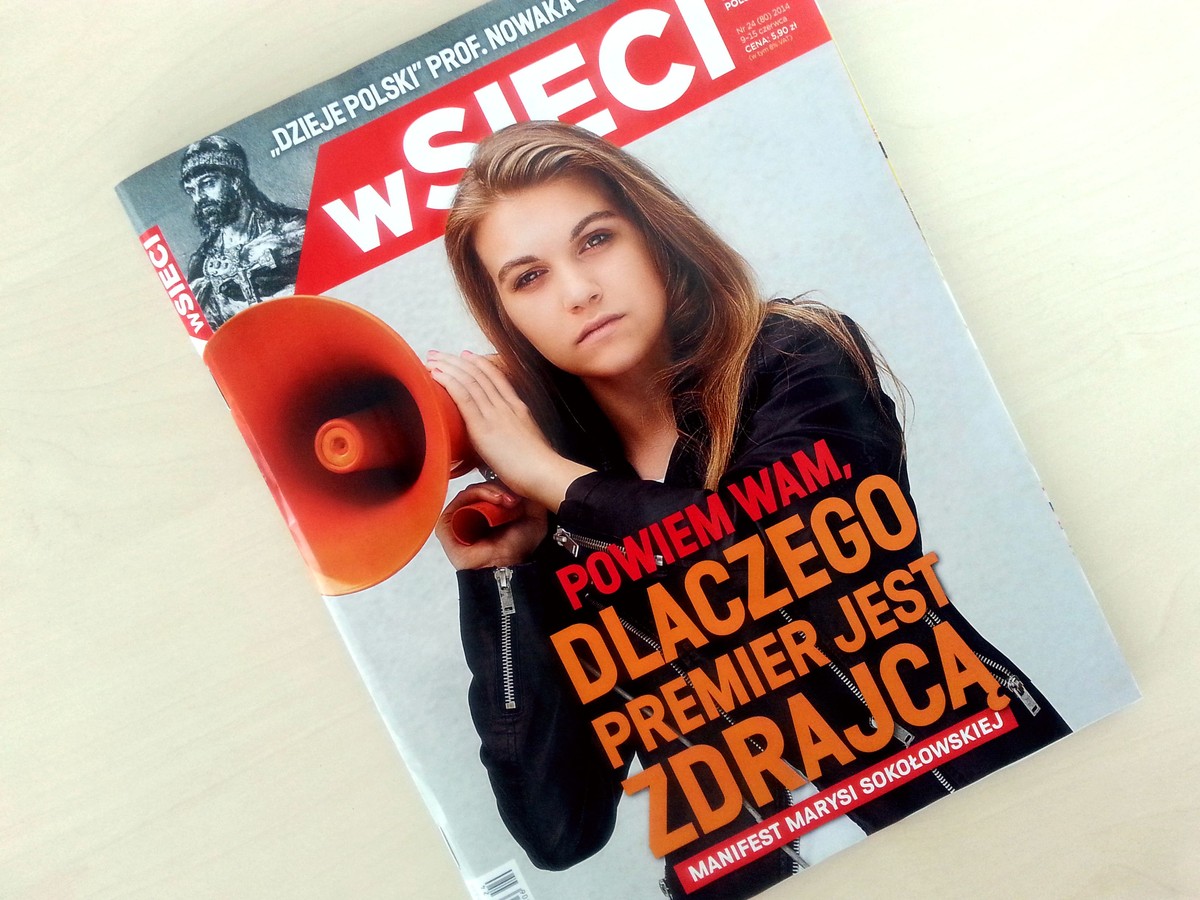 Tygodnik "wSieci", w którym Marysia Sokołowska wyjaśnia, dlaczego premier Donald Tusk jest zdrajcą