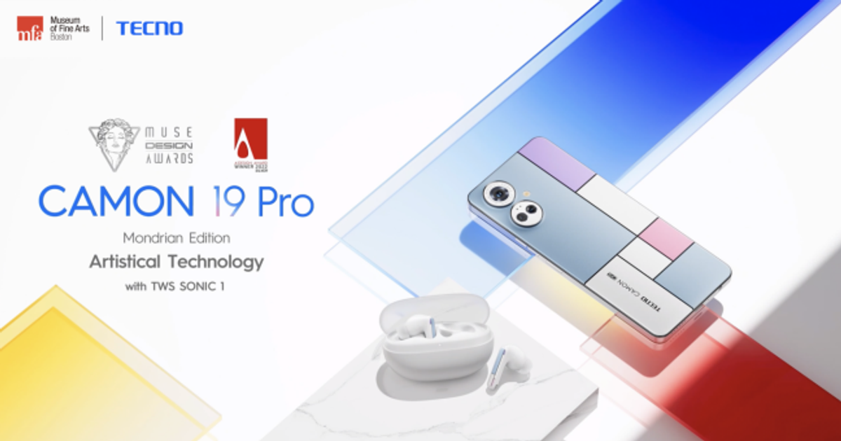 TECNO CAMON 19 Pro Mondrian Edition: An award-winning smartphone design worthy to be labelled "A Masterpiece" - Vimarsana News