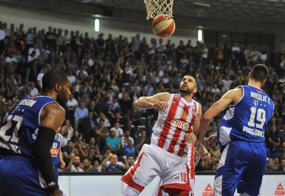 Kapiten Branko Lazić na meču u Podgorici