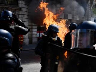 Protest „żółtych kamizelek” w Paryżu i innych częściach Francji - 20. kwietnia 2019 roku. 