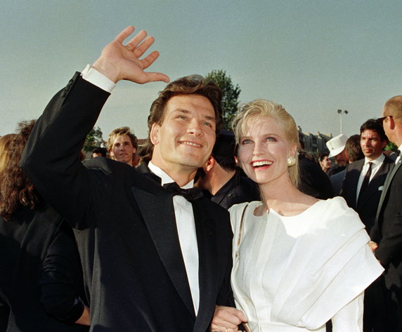 Lisa Niemi i Patrick Swayze w 1988 r.