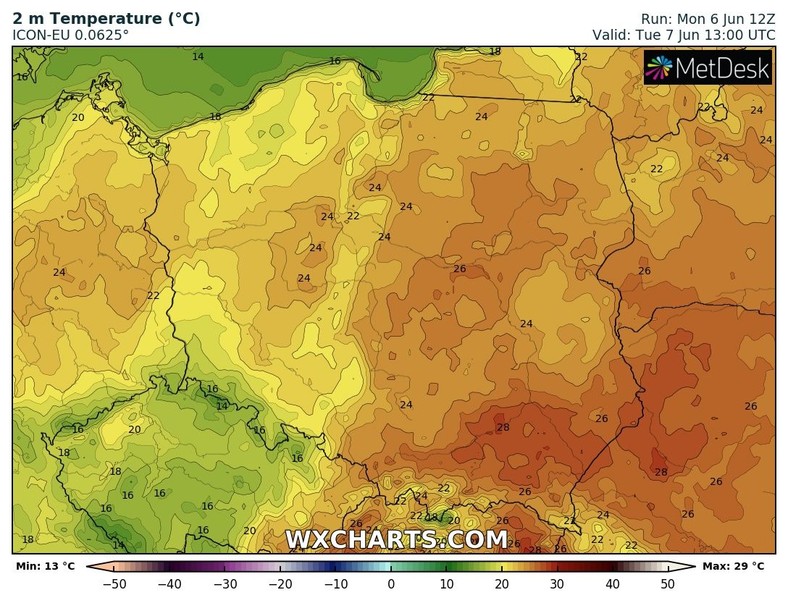 Temperatura sięgnie maksymalnie 28 st. C