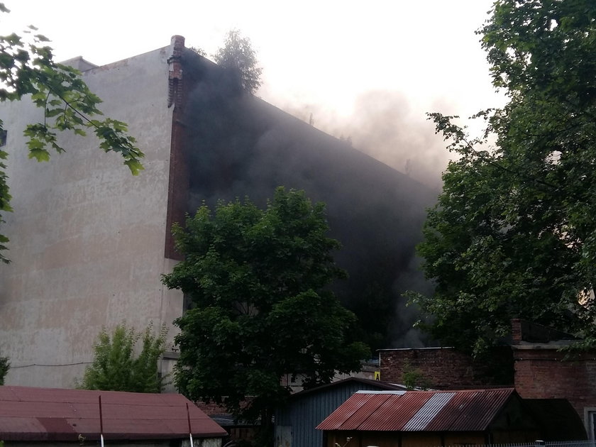 Pożar dawnej fabryki Polmo