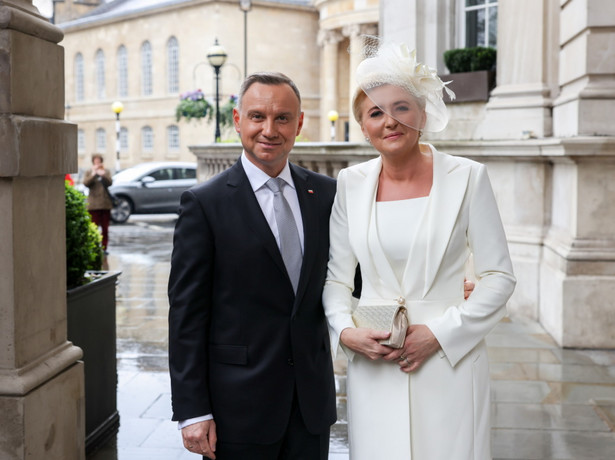 Agata Kornhauser-Duda i Andrzej Duda w Londynie. Koronacja króla Karola III