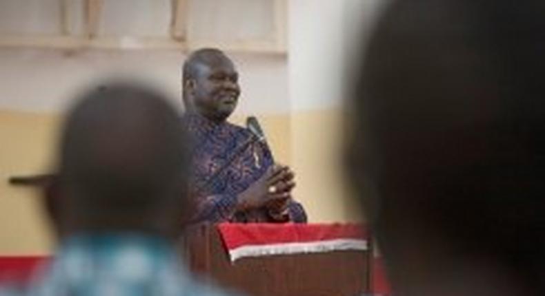 Riek Machar, pictured in 2015, has accused the president of trying to have him killed