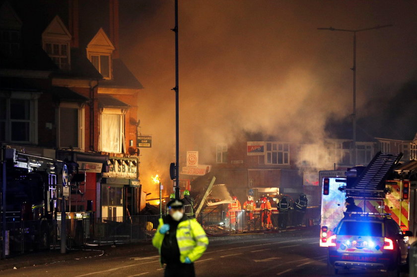 Do eksplozji na Hinckley Road w Leicester doszło w niedzielę