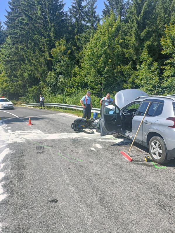 Zrážku s autom na Liptove neprežil 48-ročný motocyklista.