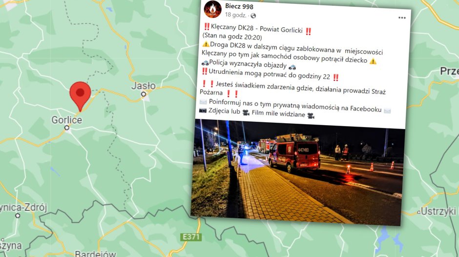 Tragiczny wypadek, nie żyje 12-latek. Przebiegał przez drogę