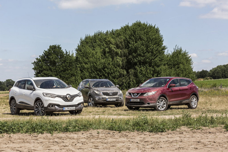 Kia Sportage, Nissan Qashqai, Renault Kadjar