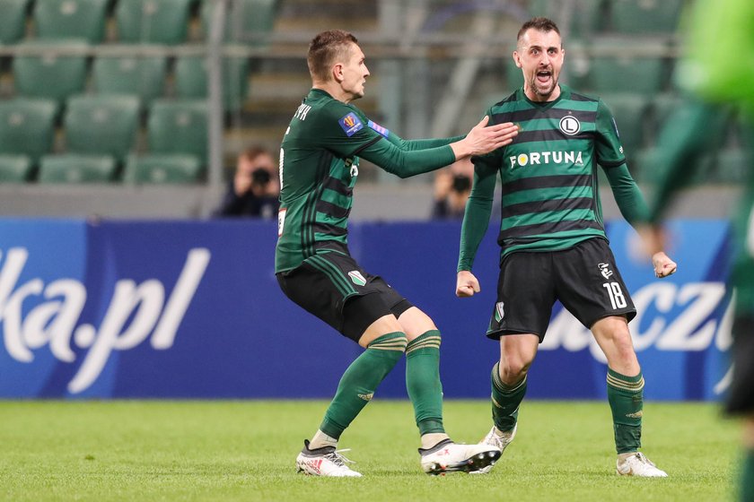 18.04.2018 LEGIA WARSZAWA - GORNIK ZABRZE 1/2 FINALU PUCHAR POLSKI REWANZ PILKA NOZNA