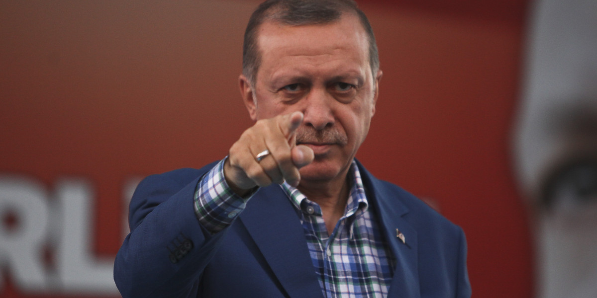 Prezydent Turcji Recep Tayyip Erdoğan.